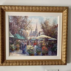 Maxwell Parsons Limited Edition Giclee on Canvas - “Street Market” 195/195