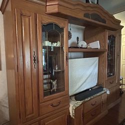 Oak Entertainment Center