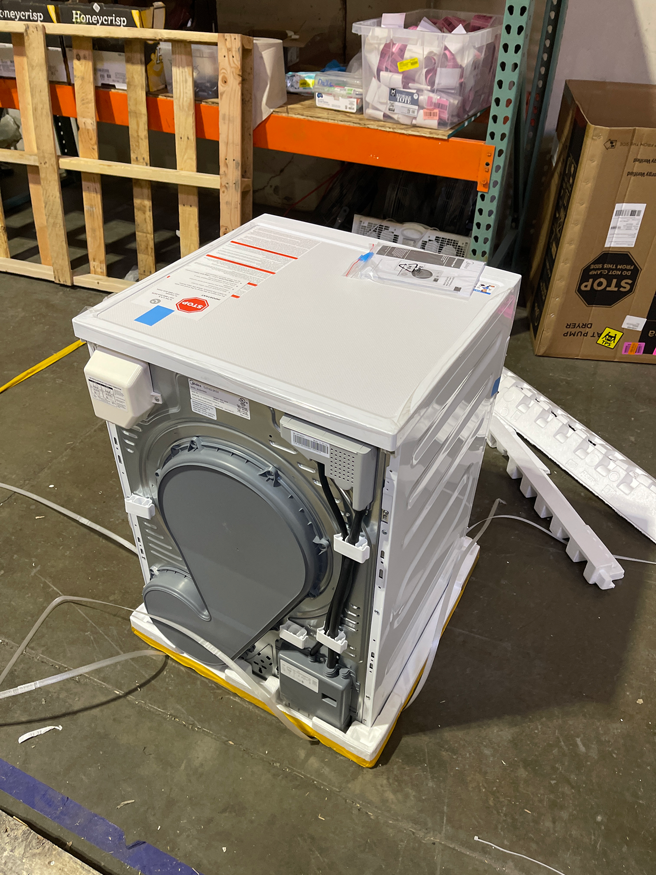 4.4 Cu. Ft. Ventless Front Load Electric Dryer with Sensor Dry in White