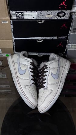 Nike Dunk Low Pure Platinum Custon dyed pair