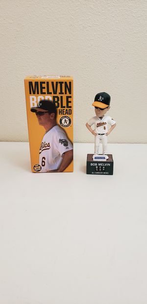 Photo NEW BOB MELVIN BOMEL OAKLAND A'S CAREER WINS COUNTER BOBBLEHEAD 2017 SGA (Santa Rosa)