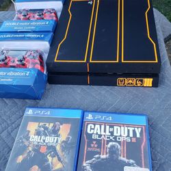 New Call of Duty Limited edition PS4 Playstation 4 500GB, 2 Controllers & 2 Great Games $275! Or 1000GB $330! Or 2000GB $420! Or Hackable 9.0 availabl