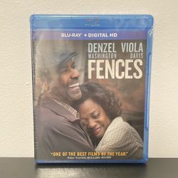 Fences Blu Ray Movie NEW SEALED Denzel Washington Viola Davis 2016