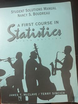 A First Course In Statistics Sixth Edition