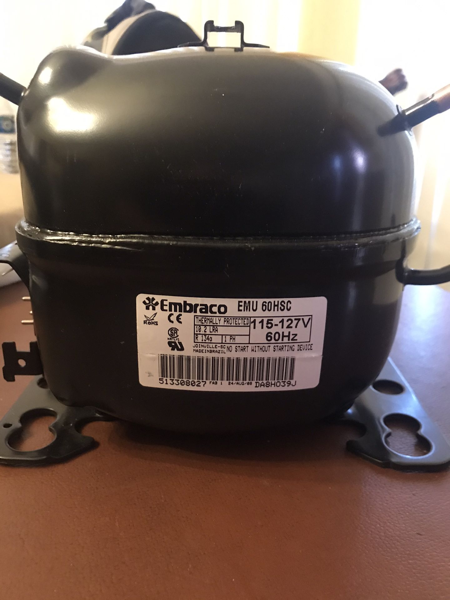 Embraco Compressor EMU 60 HSC - Thermally Protected