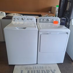 Ge Heavy Duty Super Capacity Washer And Gas Dryer Set Nice And Clean Financing Available 