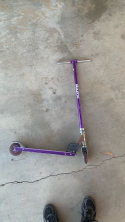 Purple Razor scooter