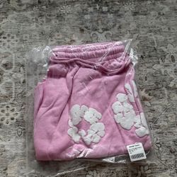 Denim Tear Shorts Pink