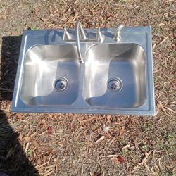 Stainless Double Drop In Sink
