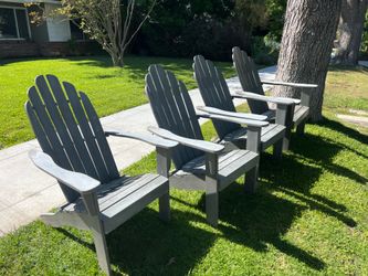 Free gray Adirondack chairs