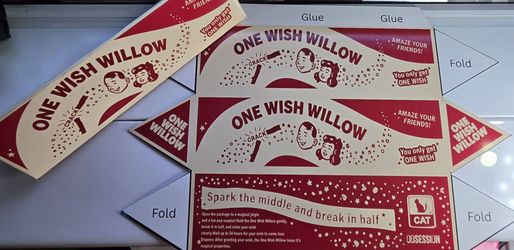 One Wish Willow Cardstock Template Cut Out,  horror, thriller, halloween, spooky, obsession movie
