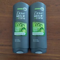 Dove Men+Care Body and Face Wash x2