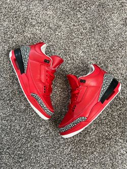 Jordan 3 NBA basketball shoes DJ Khaled we the best Red