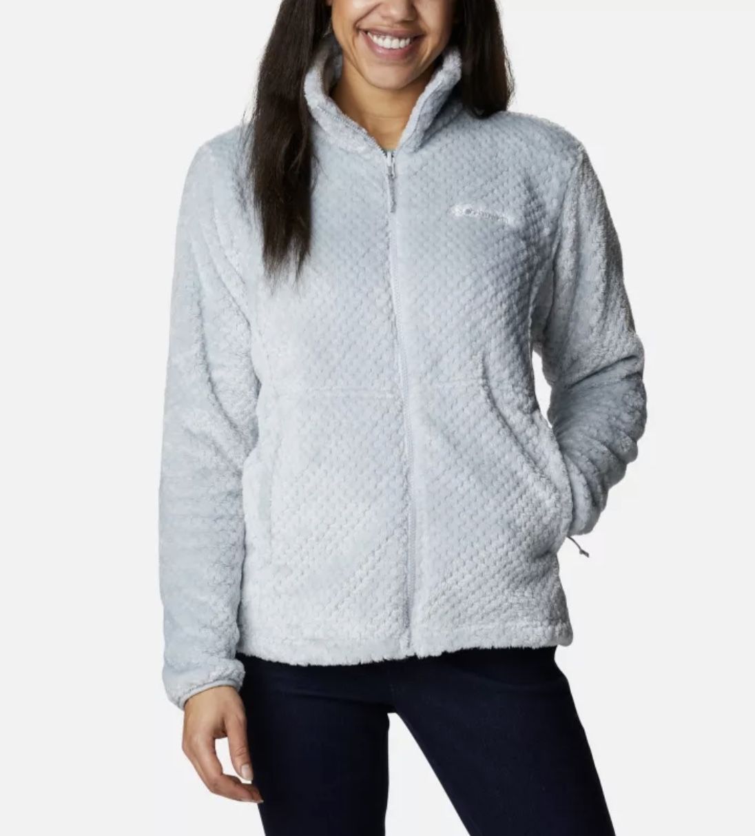 Columbia Teddy Fleece Zipper Front-Jacket Ski Bunny Athletic Athleisure NWOT Sm