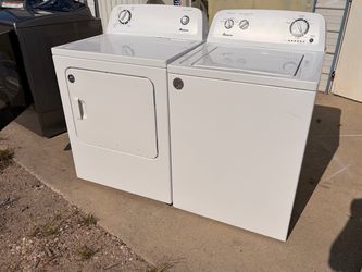 Amana Topload washer and electric dryer