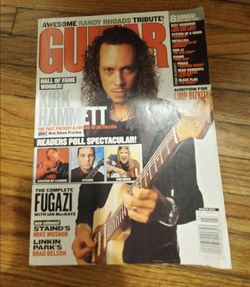 Guitar Magazine Kirk Hammett Cover March 2002