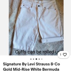Signature By Levi Strauss & Co Bermuda  Jean Shorts 