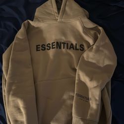 Essentials fear Of God Tan Brown Hoodie