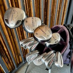 Complete Golf Club Set - King Cobra Woods, Ping Putter, Callaway Bag