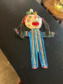 Vintage Coconut Head Doll