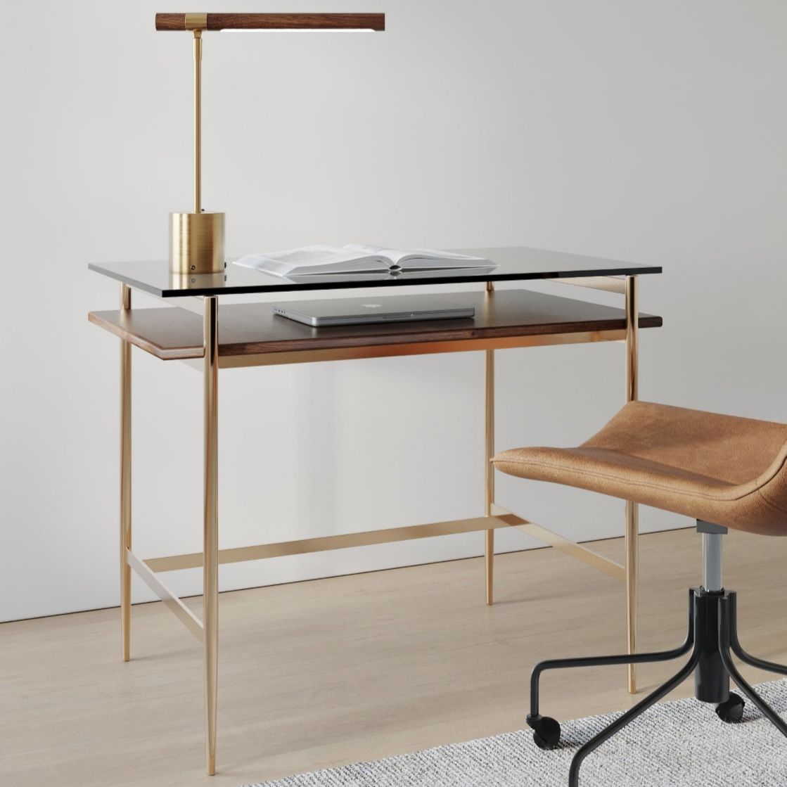 West Elm MCM Desk | Mid-Century Art Display Desk