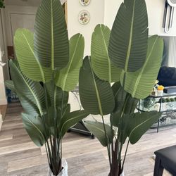 Pretty Artificial Plant 5 Ft Tall Set Of 2 ! Brand New 