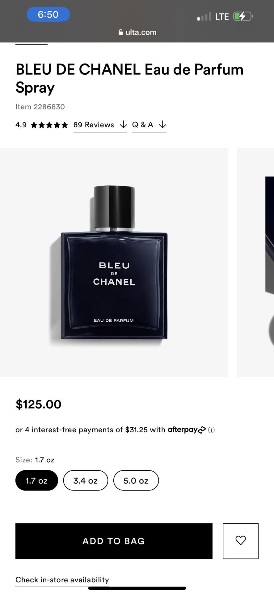 Chanel Bleu for Sale in Gardena, CA - OfferUp