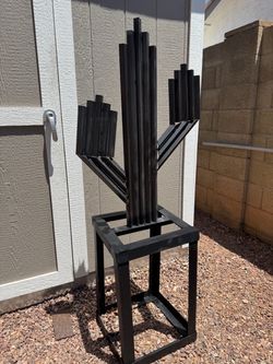 Metal cactus art