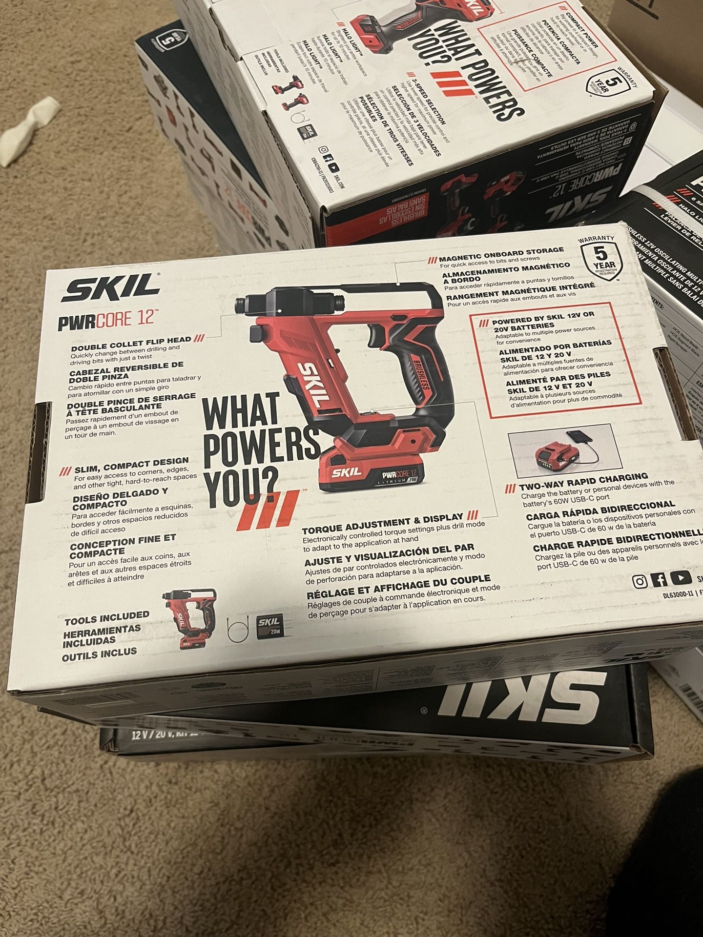 Skil 12-volt 1/4-in Keyless Flip Drill With Battery