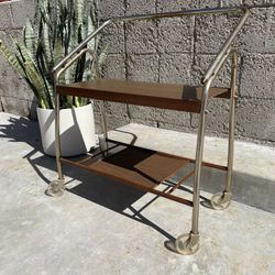 1970’s Vintage Mid Century Modern Rolling Cart 