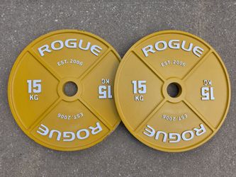 Rogue Calibrated 15kg / 33lbs Steel Olympic Weight Plates 2.0