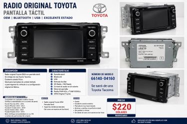 Radio original Toyota Tacoma 2017