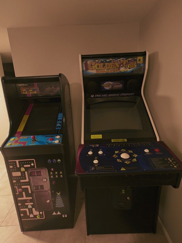 Ms pac man + galaga And Golden Tee Complete