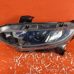 2016 2017 2018 2019 2020 HONDA CIVIC BLACK BEZEL SPORT LEFT OEM HEADLIGHT LED