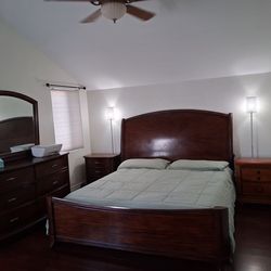 California king--bedroom set.