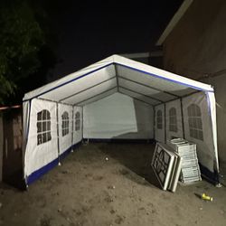 Chairs, Tables, Canopy 