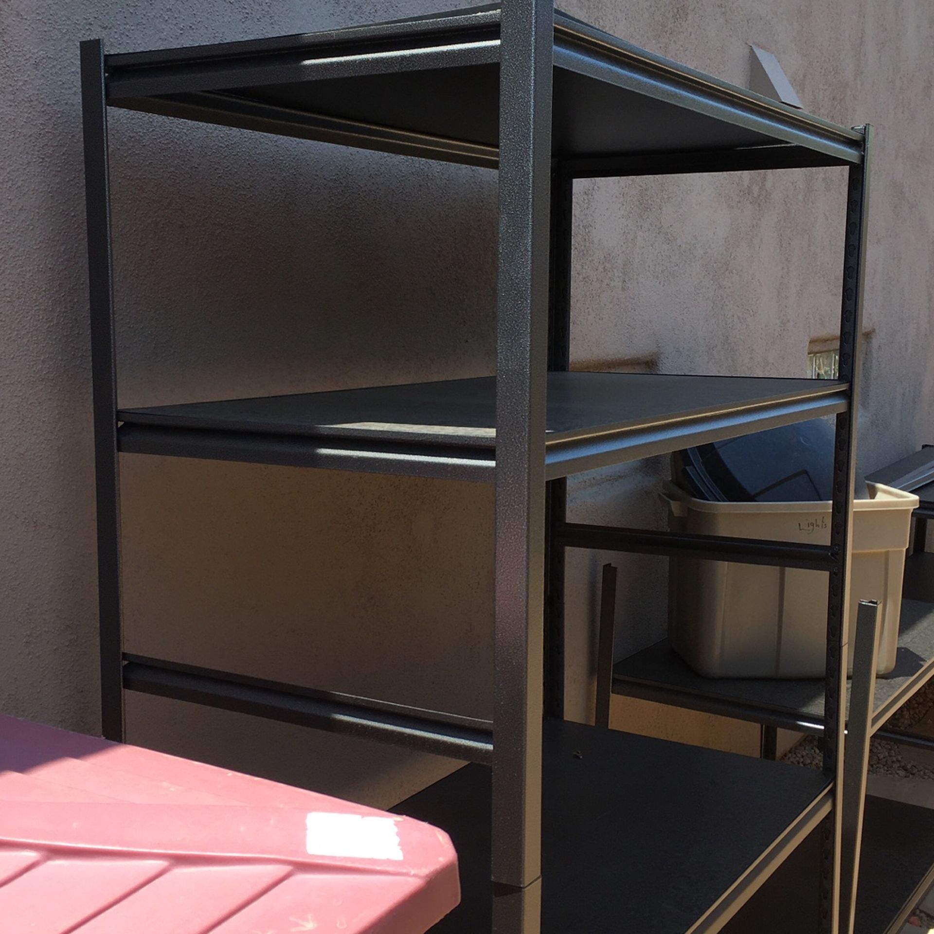 Set Of 2 Costco Metal Shelves