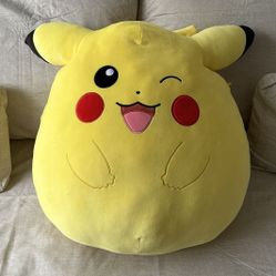 Squishmallow Winking Pikachu Plush Stuffed Animal