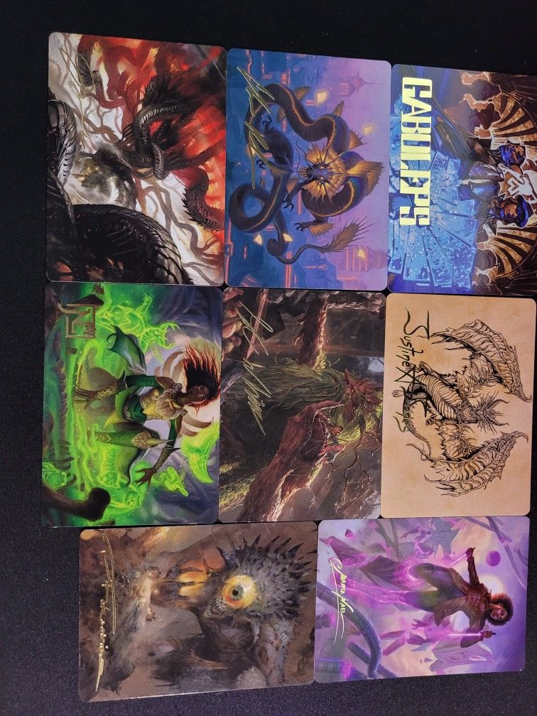 Magic The Gathering Signed Art Cards