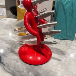 Stabbed Man Knife Holder With Knives Brand New Heavy Quality Model (there Are Some That Are Replicas And Smaller) You Can See In Person 