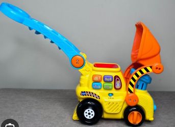 Push and Pop Bulldozer Walking Toy