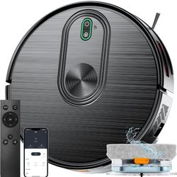 ☆ XIEBro Robot Vacuum and Mop Combo, 6500Pa Strong Suction, 2 in 1 Robotic Vacuum with Gyro Inertial Navigation, 200 Min Runtime, App/Wi-Fi/Voice Cont
