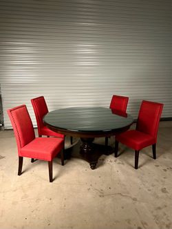 round dining table set