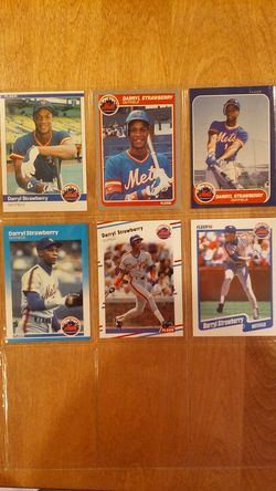 BASEBALL CARDS DARRYL STRAWBERRY