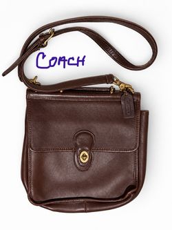 Coach Brown Leather Crossbody Bag