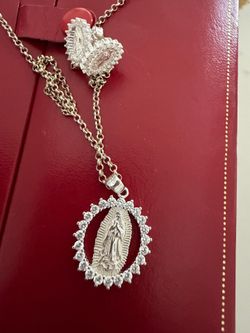 925 SILVER NECKLACE AND EARRINGS