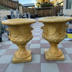New Flower Pots Made Out Of Cement Perfect Gift 💝 