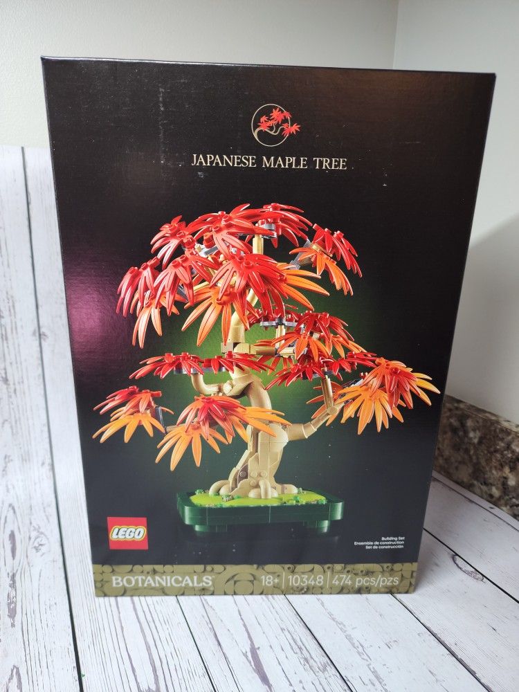 LEGO Botanicals Japanese Red Maple Bonsai Tree Building Kit  - Unique Home Decor Plant