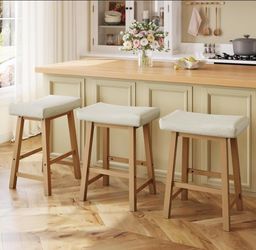 Yaheetech 24 Inch Counter Height Bar Stools Set of 3.