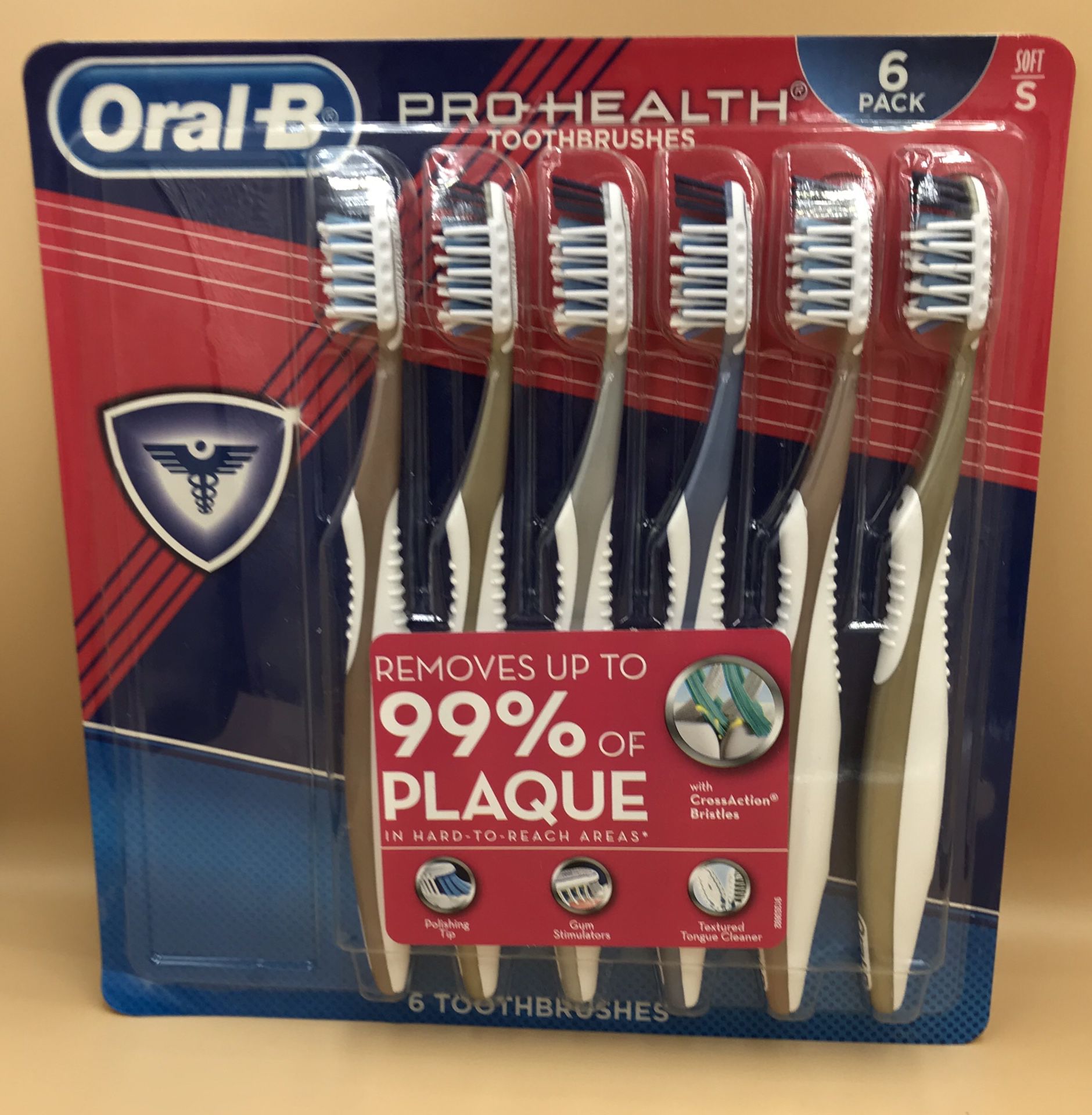 Oral-B PRO HEALTH TOOTHBRUSHES - 6 Pack, soft